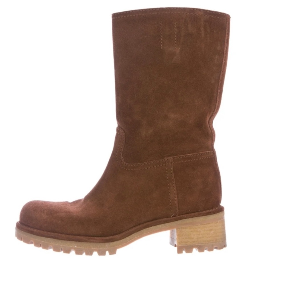 Prada sport suede mid calf boots as seen on Beth Dutton Yellowstone!